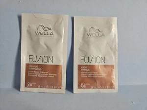 WELLA Fusion Intense Repair Shampoo 15ml  And Intense Repair Mask 15ml - Picture 1 of 6
