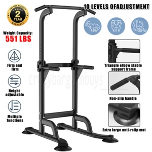 Power Tower Weight Bench Pull Up bar Multi Station Chin Up Dip Fitness Home Gym - Picture 1 of 12