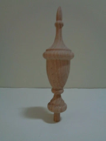 WOOD FINIAL UNFINISHED FOR CLOCK OR FURNITURE #32 Cover