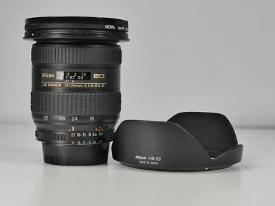 NIKON AF NIKKOR 18-35mm F3.5 / 4.5 D ED WIDE ANGLE ZOOM LENS FULL FRAME - Image 1 of 4