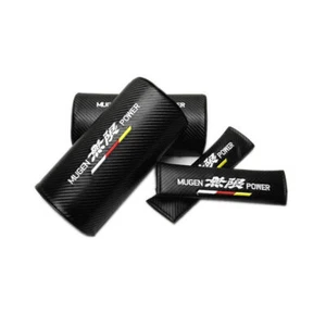 4 almohadas de hombro de fibra de carbono reposacabezas de fibra de carbono para asiento de automóvil eléctricas Mugen - Imagen 1 de 10