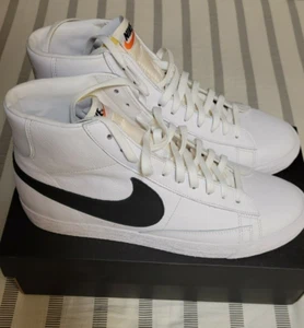 NIKEID BLAZER SNEAKER SHOE 13 MEN NIKE WHITE BLACK SWOOSH SKATEBOARDING - Picture 1 of 8