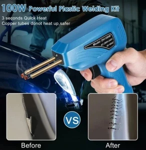 100W Heißluftpistole 110/220V Kunststoff Schweißpistole für die meisten Kunststoffreparaturen (UK) Heiß - Bild 1 von 11