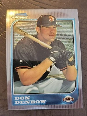 1997 Bowman Chrome - #199 Don Denbow (RC) San Francisco Giants  - Image 1 of 2