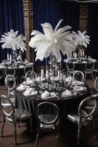 BULK 1/2lb Ostrich Centerpiece Feathers Plumes 15-20" (White) 100-110 Pcs. - Picture 1 of 2