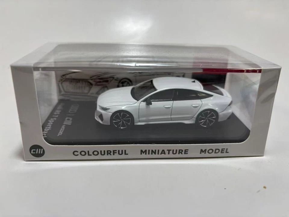 Modelo CM 2022 escala 1:64 Audi RS7 Sport trasero diecast modelo coche Foto 1 de 4