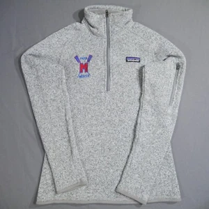 Patagonia Better Sweater Wm Sm Gray 1/4 Zip Jacket Fleece 25543 Princeton PNRA - Picture 1 of 17