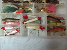 Tackle box tray with MirrorLures and Doas