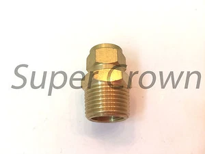 1 x Nuovo Ottone 5/16" ID x 3/8"PT Maschio Nex Dado Connettore Dritto Adattatore Raccordo - Foto 1 di 4