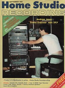 1st ISSUE HOME STUDIO RECORDING September 1983 Magazine SKY