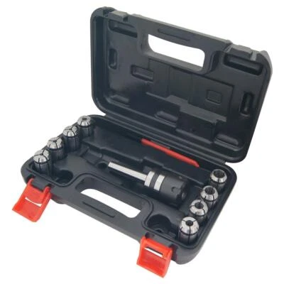 11023022 Morse Taper Collet 8Pcs & Chuck Spanner Set MT2 Lathe Milling Tools