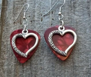 Heart Charm Guitar Picks - Pick Your Color - Picture 1 of 14