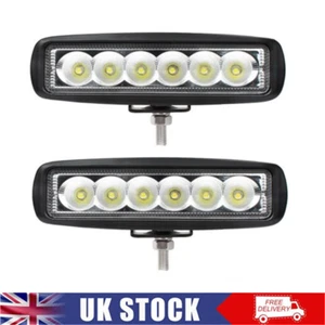 2x High Power 12v 24v Led Work Lamp Flood Light Truck Car 4x4 Trailer Camper Van - Picture 1 of 12