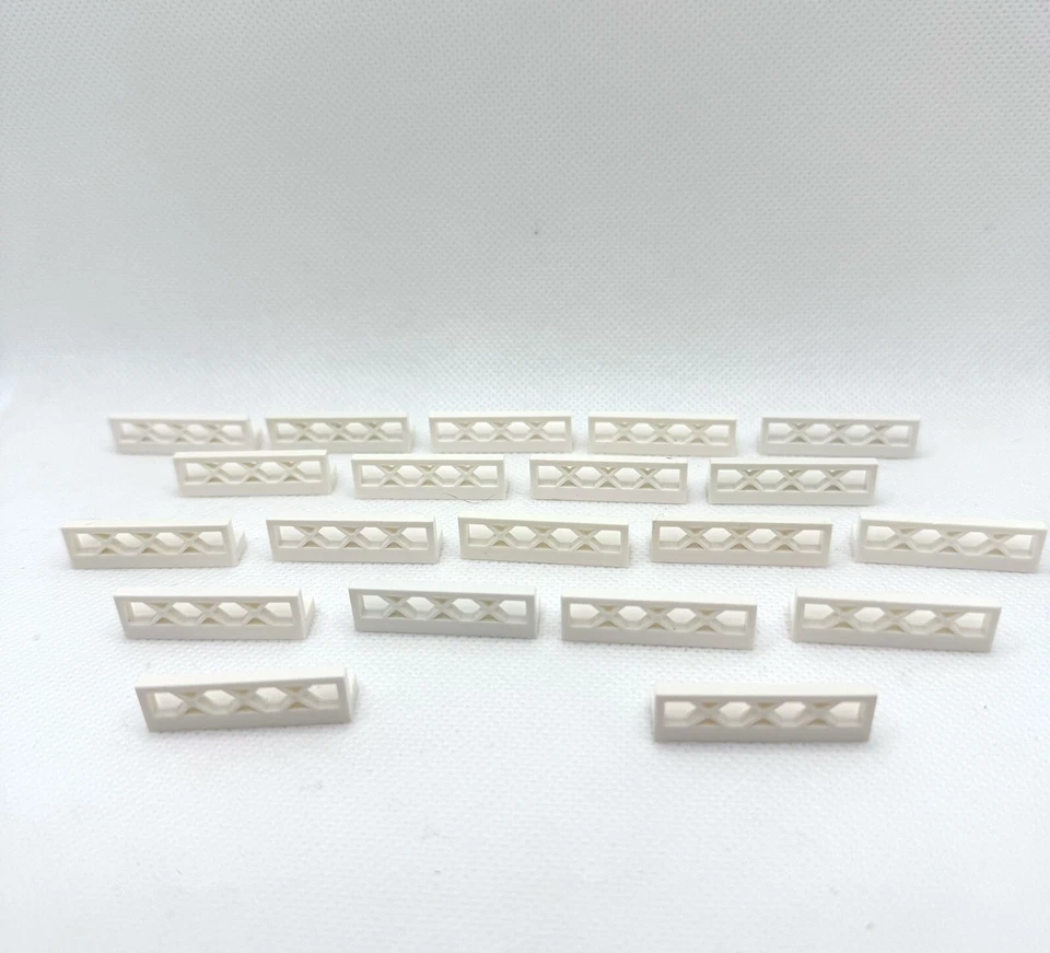(20) Cerca de celosía LEGO - Barandilla de jardín blanca - #3633 1x4x1 Foto 1 de 3