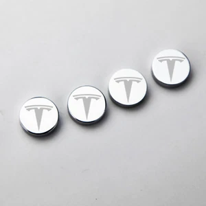 Grabado láser 4 piezas Pernos de marco de matrícula de coche Tesla Tornillos de sujeción Tapa Cubierta - Imagen 1 de 7