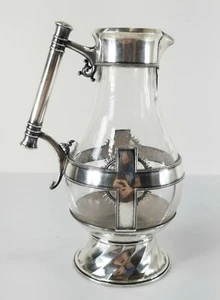 Antique Unusual Tiffany & Co. Sterling Silver and Glass Religious Catholic Ewer - Picture 1 of 11