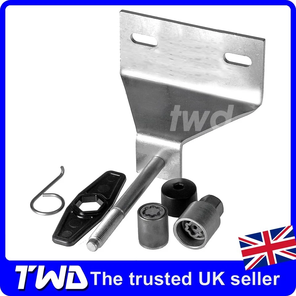 SPARE WHEEL LOCK BOLT NUT KIT FOR MITSUBISHI L200 SECURITY ANTI THEFT ALLOY TYRE - Image 1 of 2