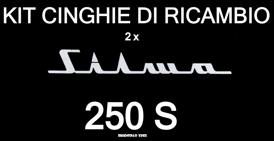 KIT CINGHIE DI RICAMBIO 2 x PROIETTORE SUPER 8 mm SILMA 250 S ★ - Immagine 1 di 1
