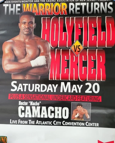 Evander Holyfield vs Ray Mercer Hector Camacho undercard official fight poster Cover