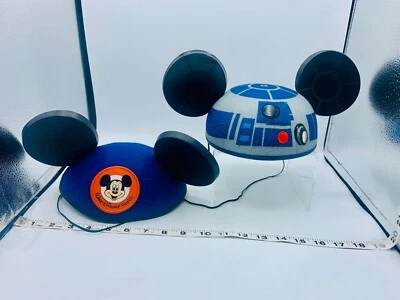 Walt Disney Star Wars мой первый визит Микки Маус уши синий винтажный фетровая шляпа лот - Изображение 1 из 4