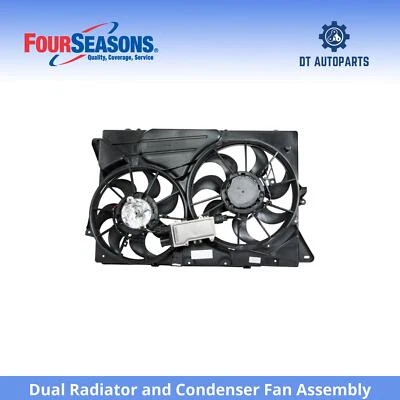 Conjunto de ventilador condensador y radiador doble Lincoln MKT 2010-2012 4 estaciones Foto 1 de 4