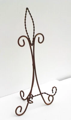 Welded Steel Display Stand for Plates, Books, Etc., 18" Tall x 9" Wide x 8" Deep - Image 1 of 4