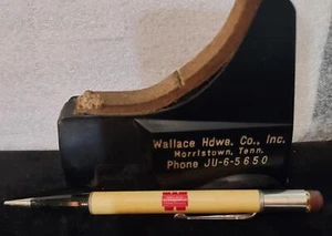 Reposahombros y lápiz vintage Wallace Hardware Morristown Tennessee oferta de 2 - Imagen 1 de 6