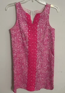 Lilly Pulitzer Girl for Target Pink And White Dress  Large 10-12 ( Kids Size) - Picture 1 of 8