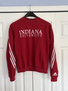 Adidas IU Indiana Hoosiers Sz Small Crew Neck Sweatshirt Red - Picture 1 of 7