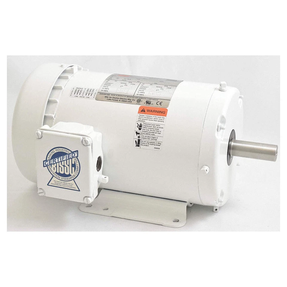 DAYTON 5XAT8 Washdown Motor,1 HP,1750,143T,230/460V 5XAT8 - Image 1 of 1