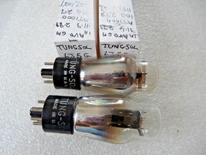 Match Pair Tungsol 6J5G VT94A  NOS  Valve Tube Amplitrex Tested GM% 106 & 103 - Picture 1 of 5