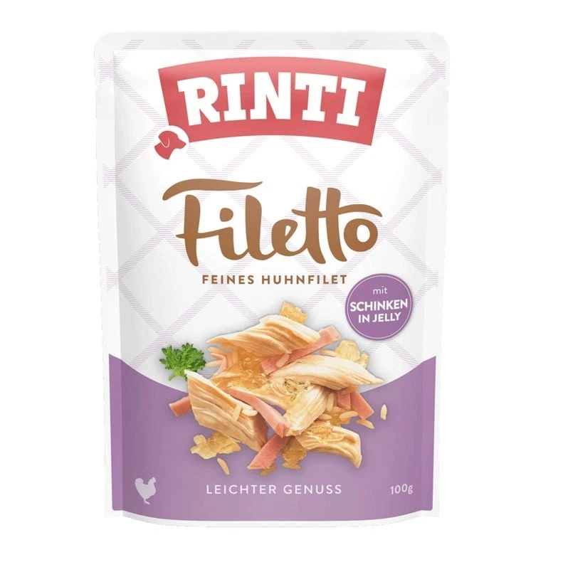 4000158954015 RINTI Filetto Chicken fillet with ham - Nassfutter für Hunde - 100 - Bild 1 von 1