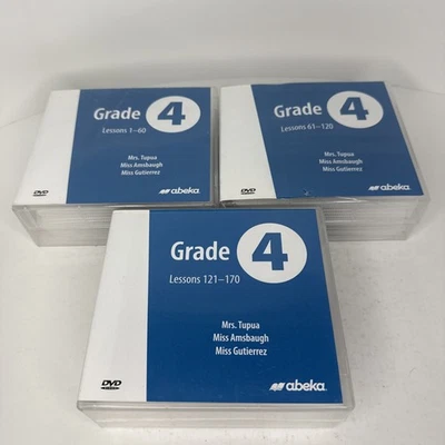 Abeka DVD Set - Grade 4 - Complete Lessons 1-170 Homeschool - Image 1 of 4