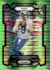 Panini Prizm #169 Matthew Stafford 2023 láser verde neón Prizm - Imagen 1 de 2