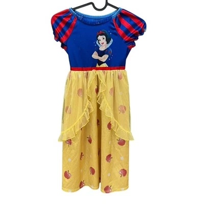 Disney Niñas Blancanieves Camisón Amarillo Princesa Vestir Pijama Talla 6/6X Foto 1 de 4
