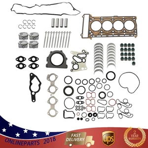 For Mercedes-Benz C200/W204/W212 07-16 Set Of Engine Overhaul Pistons Gasket - Picture 1 of 18