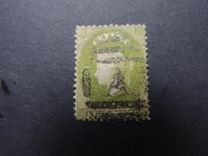 Ceilán 5d amarillo-oliva SG66 1867-70 usado - Imagen 1 de 1