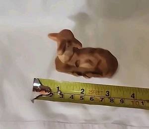 Kuh Kalb oder Schaf handbemalt Krippe Weihnachten. - Bild 1 von 5