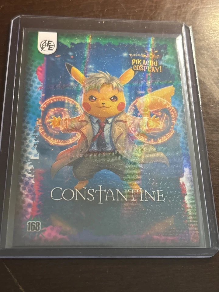 Pikachu Cosplay “Constantine” Holographic Trading Card – Holiday Edition #168 - Image 1 of 2