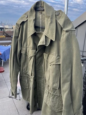 vintage Norwegian military field jacket army olive similary to US m43 ww2 50 l - Image 1 of 4