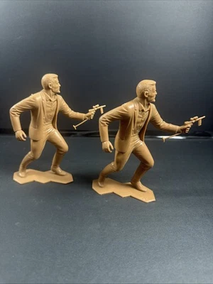 1966 Marx The Man From U.N.C.L.E. Boneco de plástico tom marrom versão X2 - Imagem 1 de 4