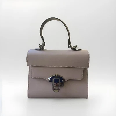 Итальянская кожаная сумочка Luana Ferracuti с ручкой и регулируемым ремешком из неглазурованного фарфора - Изображение 1 из 4