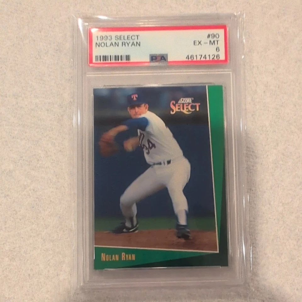 1993 Select Nolan Ryan #90 Texas Rangers PSA 6 - Image 1 of 1