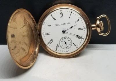 Reloj Bolsillo FAPW684 1908 G.F. Hampden, Grado 109, Talla 16s, 15 J, No Funciona. Foto 1 de 4