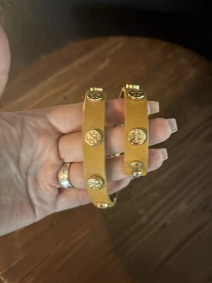 Tory Burch Leather Double Wrap Bracelet - Image 1 of 2
