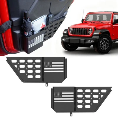 Rear Door Pocket Storage Box for Jeep Wrangler JL JLU 4XE 18-2025 &Gladiator JT - Image 1 of 4