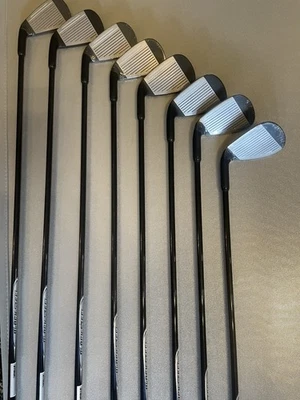 JUEGO DE EMPUÑADURA JUMBO RÍGIDA DE ACERO MAX LONG para hombre +3,5 X-largo 4-5-6-7-8-9-pw+sw f-35 Foto 1 de 4