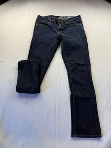 Volcom Vorta Slim Straight Jeans Mens Size 31 Blue Dark Wash Denim Pockets - Picture 1 of 5