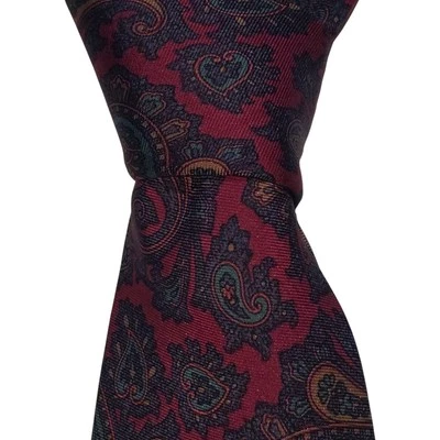 Robert Talbott шелковый галстук мужской бордовый пейсли дизайнерский галстук б/у в отличном состоянии - Изображение 1 из 3