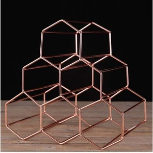 Wine Racks Metal Wine Rack 6-Bottles Countertop Countertop Cabinet Wine Holder - Picture 1 of 4